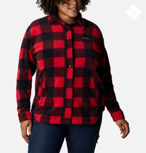 Jacheta Columbia Benton Springs Shirt Dama Rosii | Plus Size WT78S01ZM